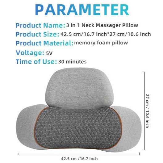 Nackenmassagekissen mit Wärmefunktion