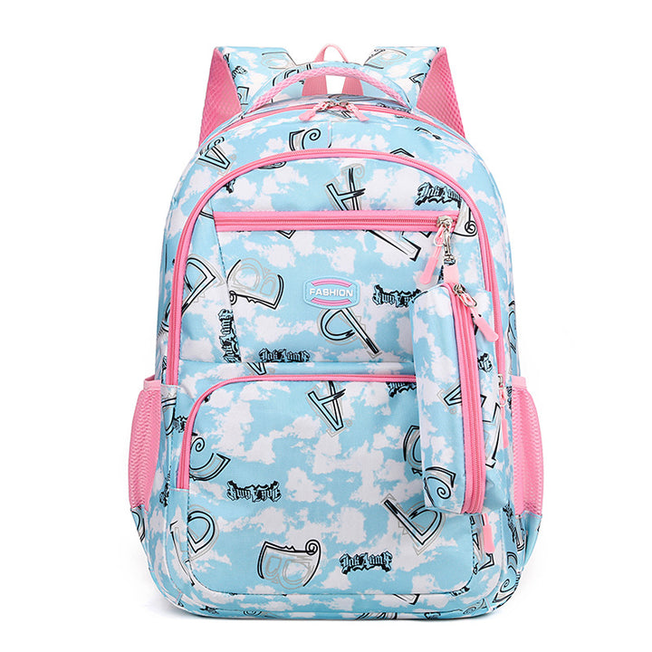 Rucksack, 36–55 L, Streifenmuster, bis 16 Zoll