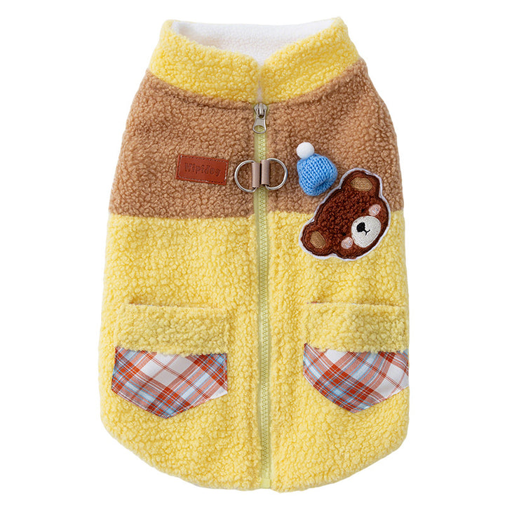 Hundepullover Fleece, Kontrastfarben, zweiarmig