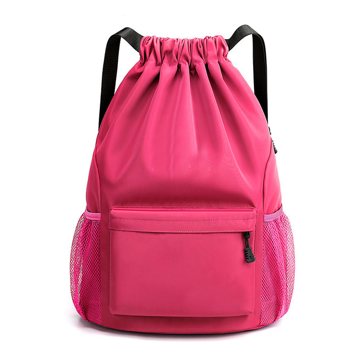 Nylon-Rucksack, 20–35 L, atmungsaktiv, mit Kordelzug