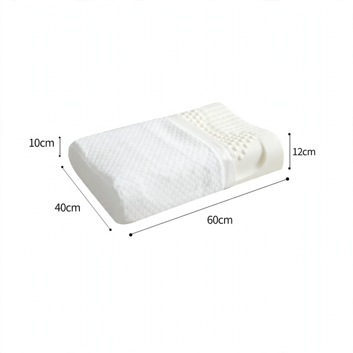 Natur-Latex-Kopfkissen mit Massagefunktion, 40×60 cm