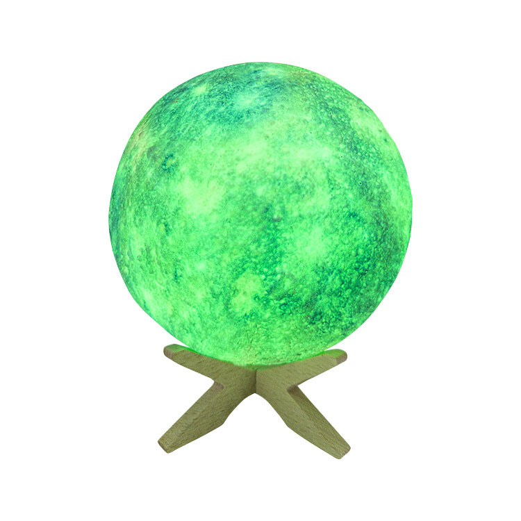 LED-Mondlampe mit Ständer, 3D-Design, Fernbedienung