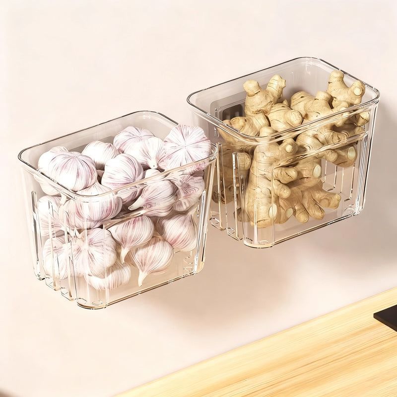 Aufbewahrungsbox für Knoblauch, Ingwer und Zwiebeln
