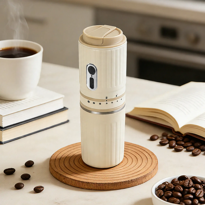 Tragbare Espresso-Maschine mit Mühle, Modell ABS