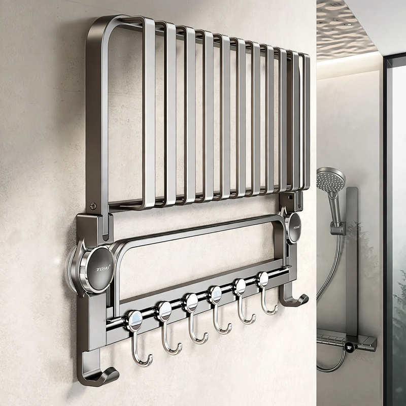 Saugnapf-Handtuchhalter aus Aluminium, modern