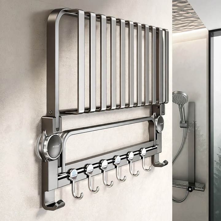 Saugnapf-Handtuchhalter aus Aluminium, modern