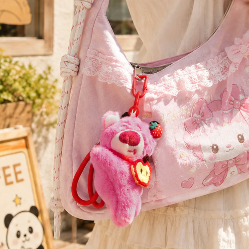Flauschiger Bär-Anhänger für Taschen und Rucksäcke
