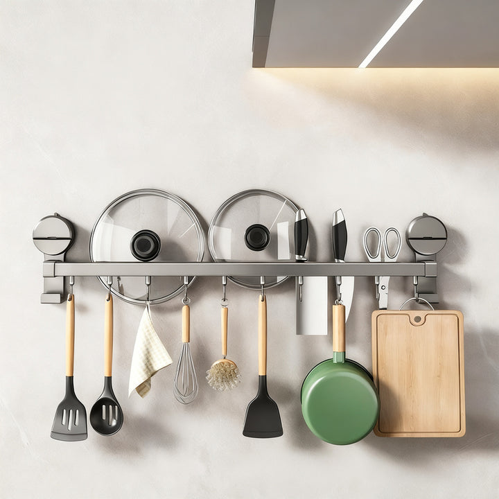 Küchen-Hängestange mit Haken für Utensilien