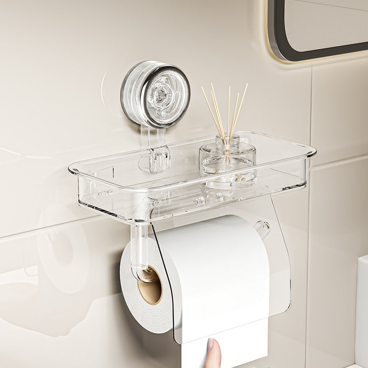 Badezimmer-Papierhalter mit Saugnapf, Kunststoff, YM.6992