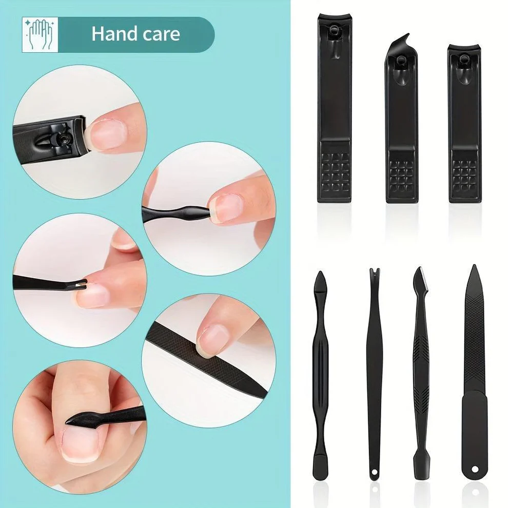 Schwarzes Nagelknipser-Set