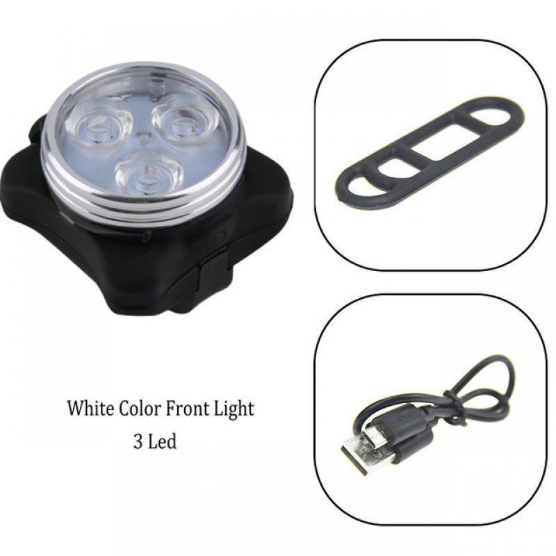 Fahrrad-Lichtset, COB-Rücklicht, USB-aufladbar