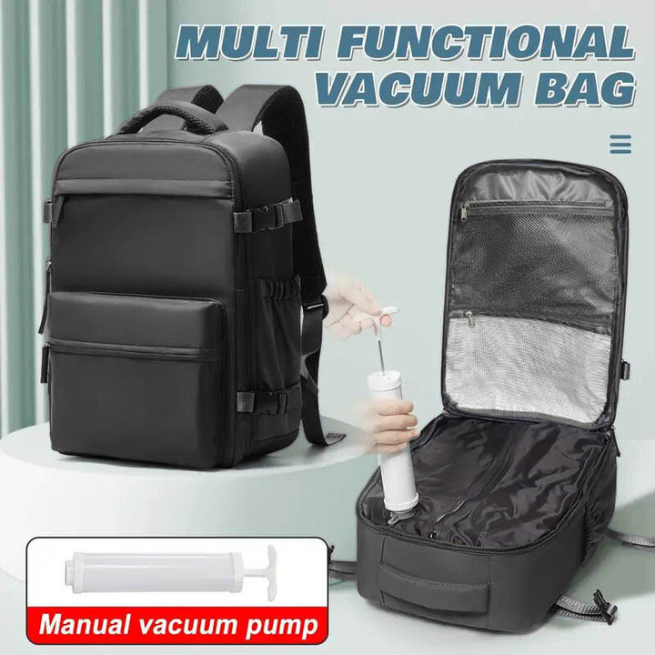 Kompressions-Rucksack, 36–55 L, mit Pumpe