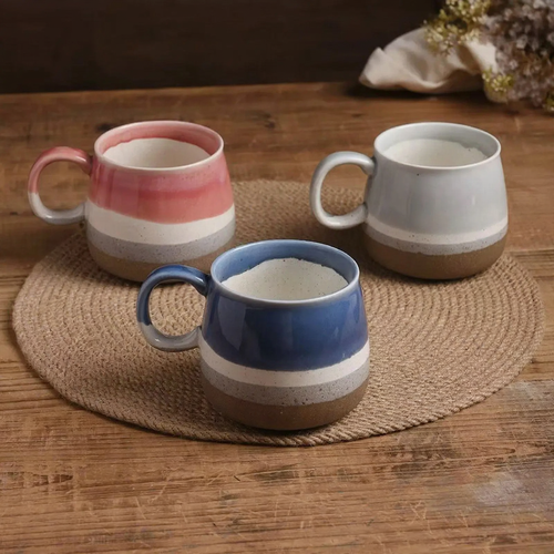 Kaffeetassen-Set, 4 Stück, 450 ml, Keramik