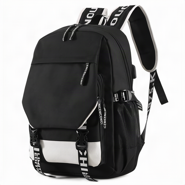 Nylon-Rucksack mit USB-Ladefunktion, 20–35 L