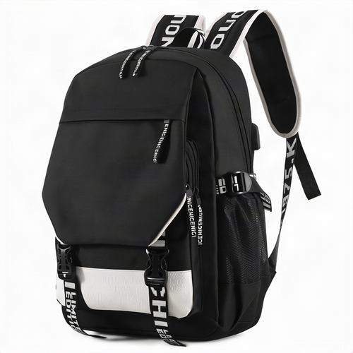 Nylon-Rucksack mit USB-Ladefunktion, 20–35 L