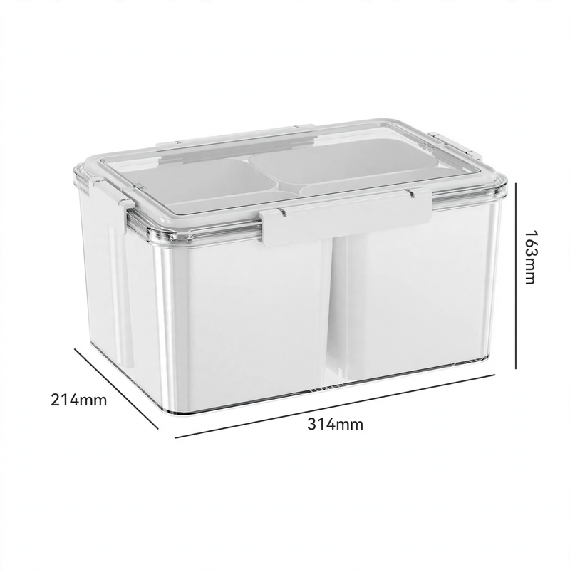 Kunststoff-Frischhaltebox für Kühlschrank und Gefrierfach