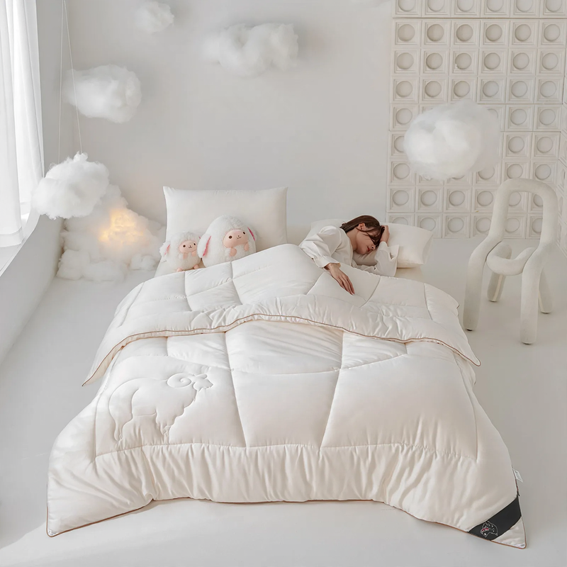 Wolldecke Australische Schafwolle, Winterbett