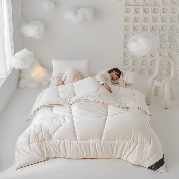 Wolldecke Australische Schafwolle, Winterbett