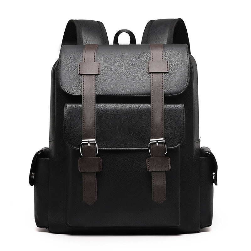 Rucksack aus PU-Leder, 20–35 L, Vintage-Stil