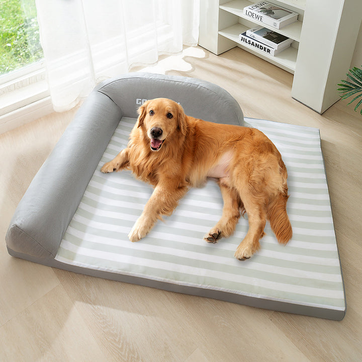 Hundesofa, Sommer, mit Rückenlehne und Nackenkissen