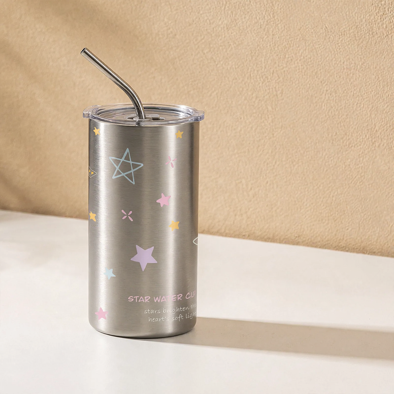 Isolierbecher 350–600 ml mit Doppelwand und Trinkdeckel