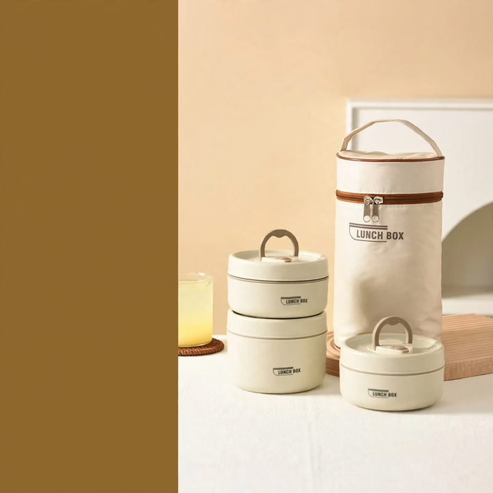 Edelstahl-Lunchbox, mehrschichtig, 501–800 ml