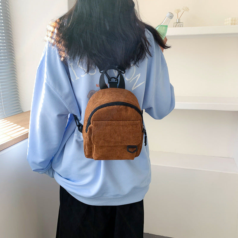 Minirucksack, Cord, robust und diebstahlsicher