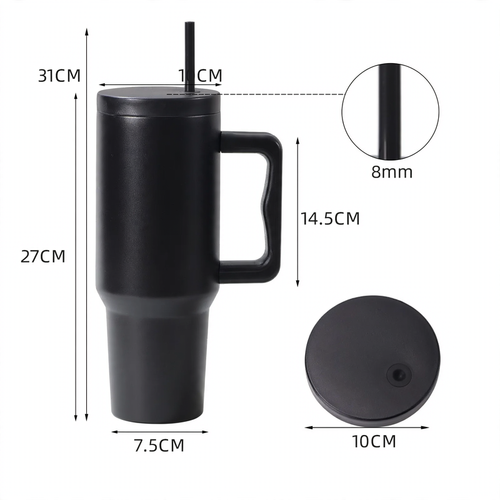 Isolierbecher mit Henkel, 30/40 oz