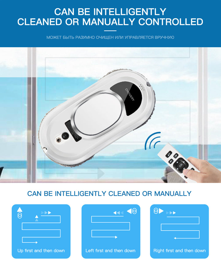 Karnz | SMART ROBOT FENSTERREINIGER MIT FERNBEDIENUNG – AUTOMATISCHE ABSAUG- UND REINIGUNGSFUNKTION