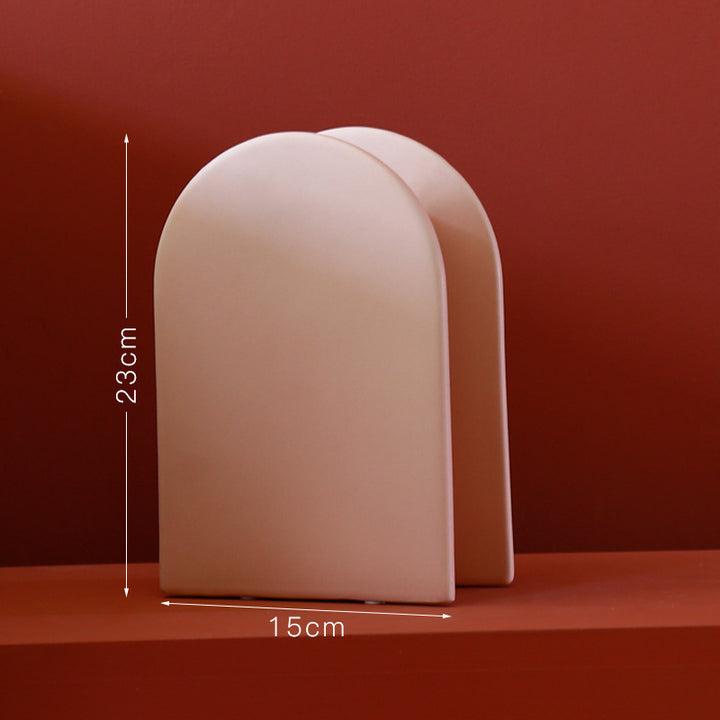 Keramik-Blumenvase, Nordisches Design