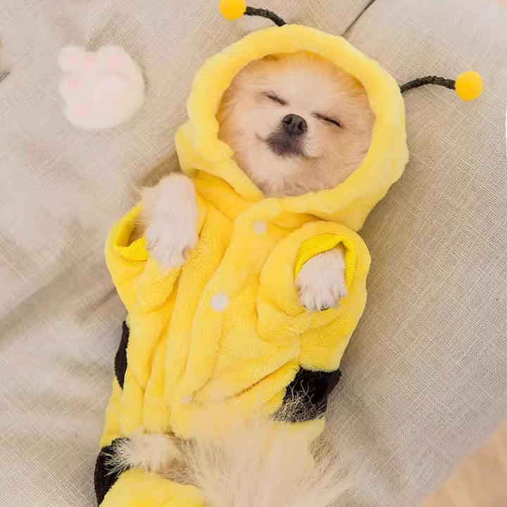 Fleece-Kostüm für Hunde und Katzen, 4-beinig