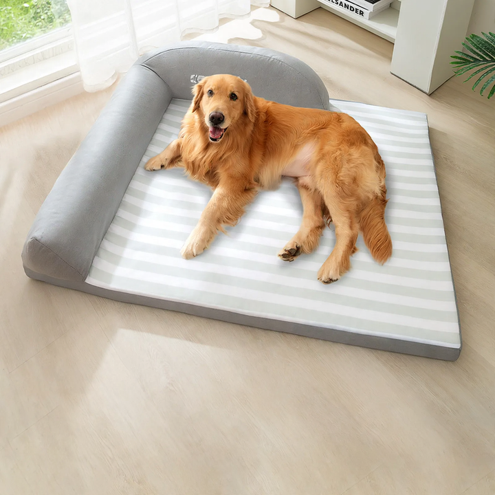 Hundesofa, Sommer, mit Rückenlehne und Nackenkissen