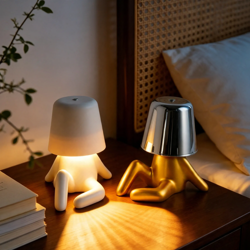 Sitzende Figur-Nachtleuchte, modern