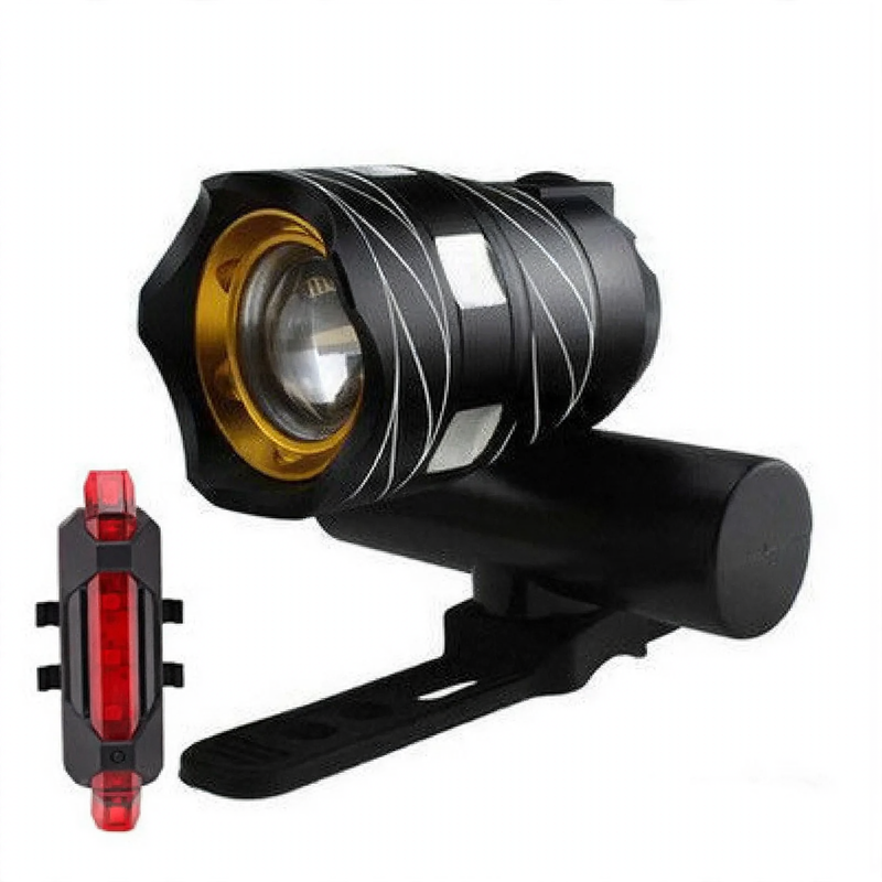 Fahrradlampe T6 mit USB-Aufladung und Fernlicht