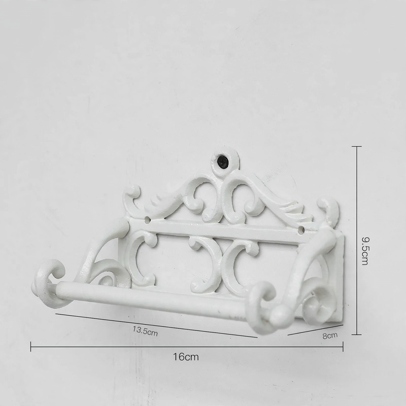 Wandhalter aus Gusseisen für Handtücher und Papier