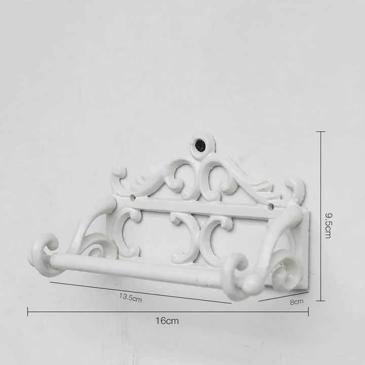 Wandhalter aus Gusseisen für Handtücher und Papier