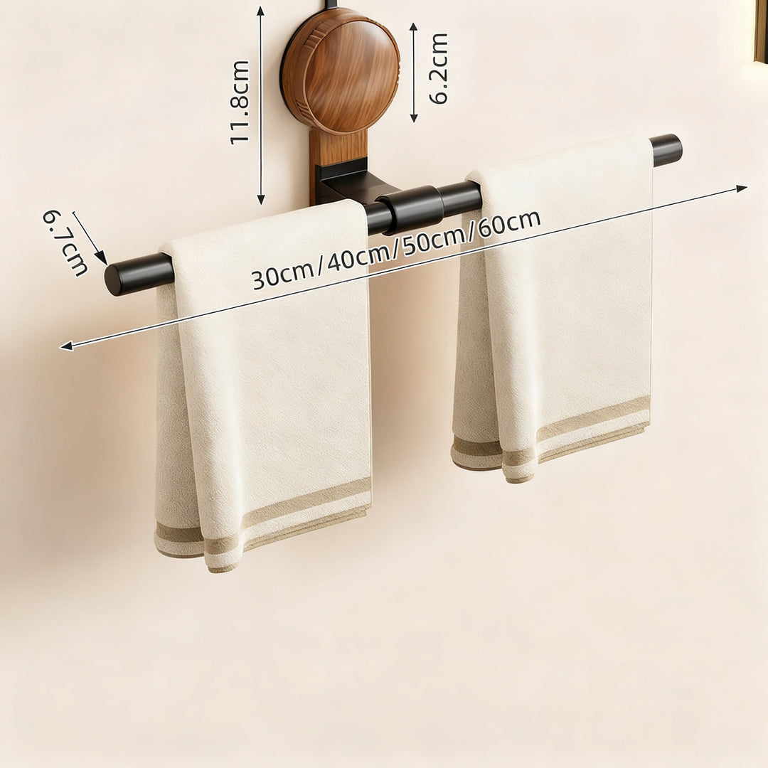 Handtuchhalter aus Weltraum-Aluminium mit Saugnapf