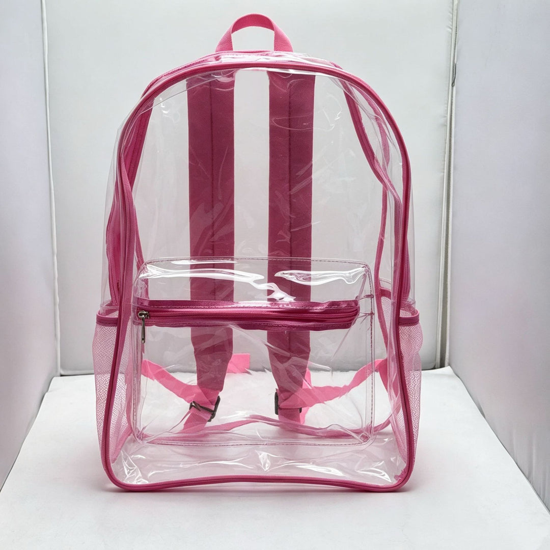 Transparenter PVC-Rucksack mit großem Fassungsvermögen