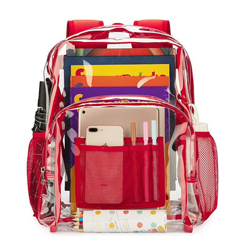 Transparenter PVC-Rucksack, wasserdicht, 20–35 L