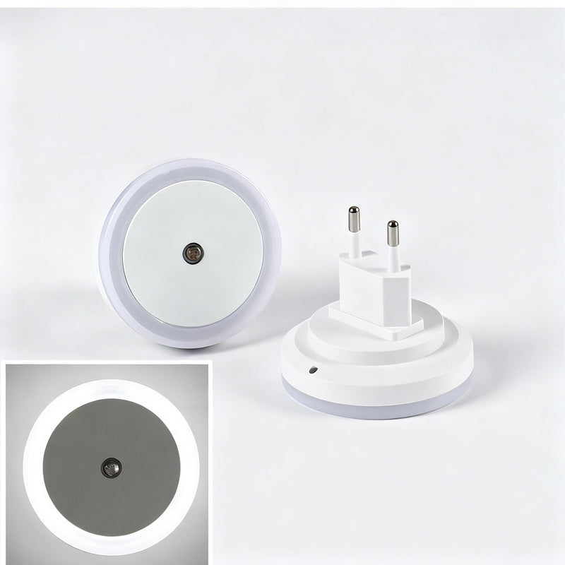 Steckdosen-Nachtlicht mit Lichtsensor, LED