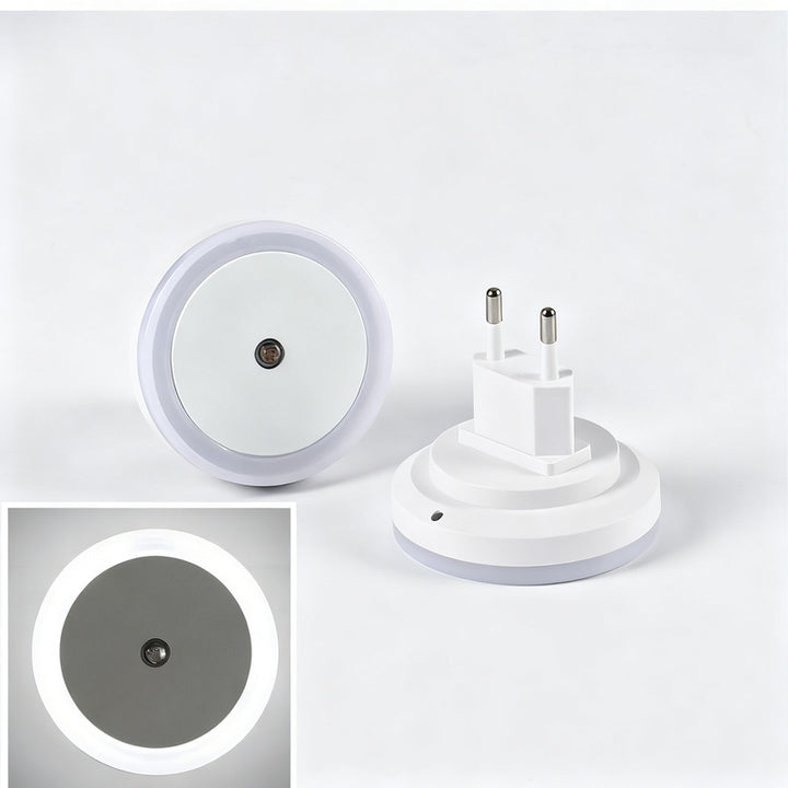 Steckdosen-Nachtlicht mit Lichtsensor, LED