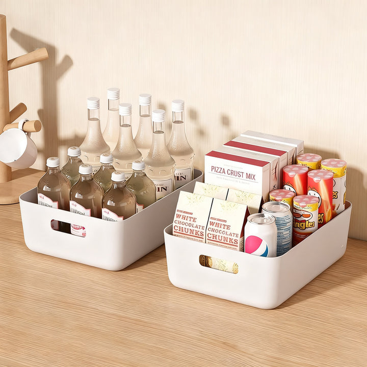 Kunststoff-Aufbewahrungsbox für Schreibtisch und Schrank