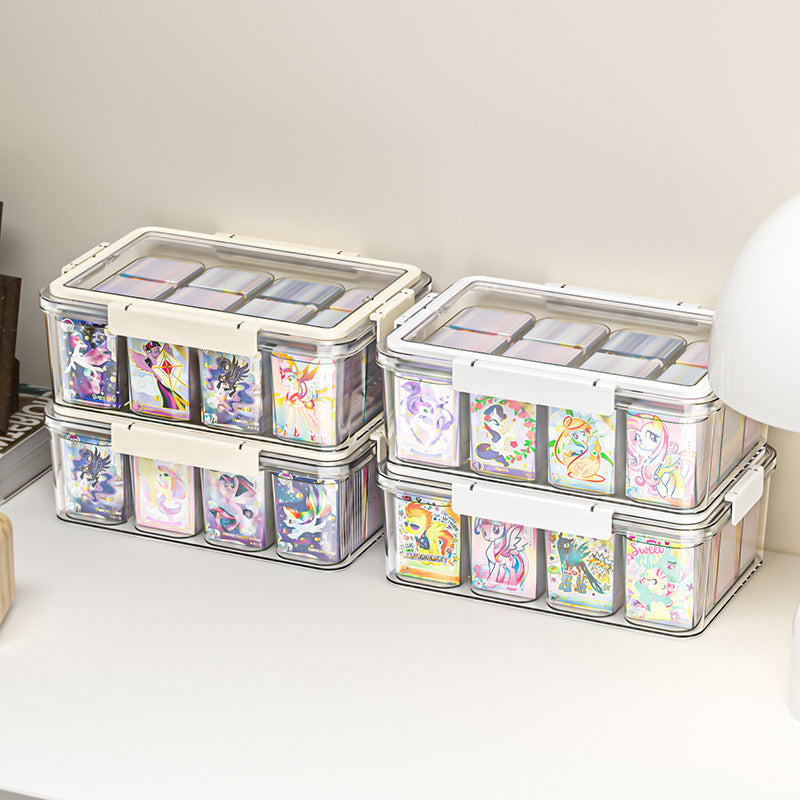 Kartenkollektions-Organizer, transparent, 5 Fächer