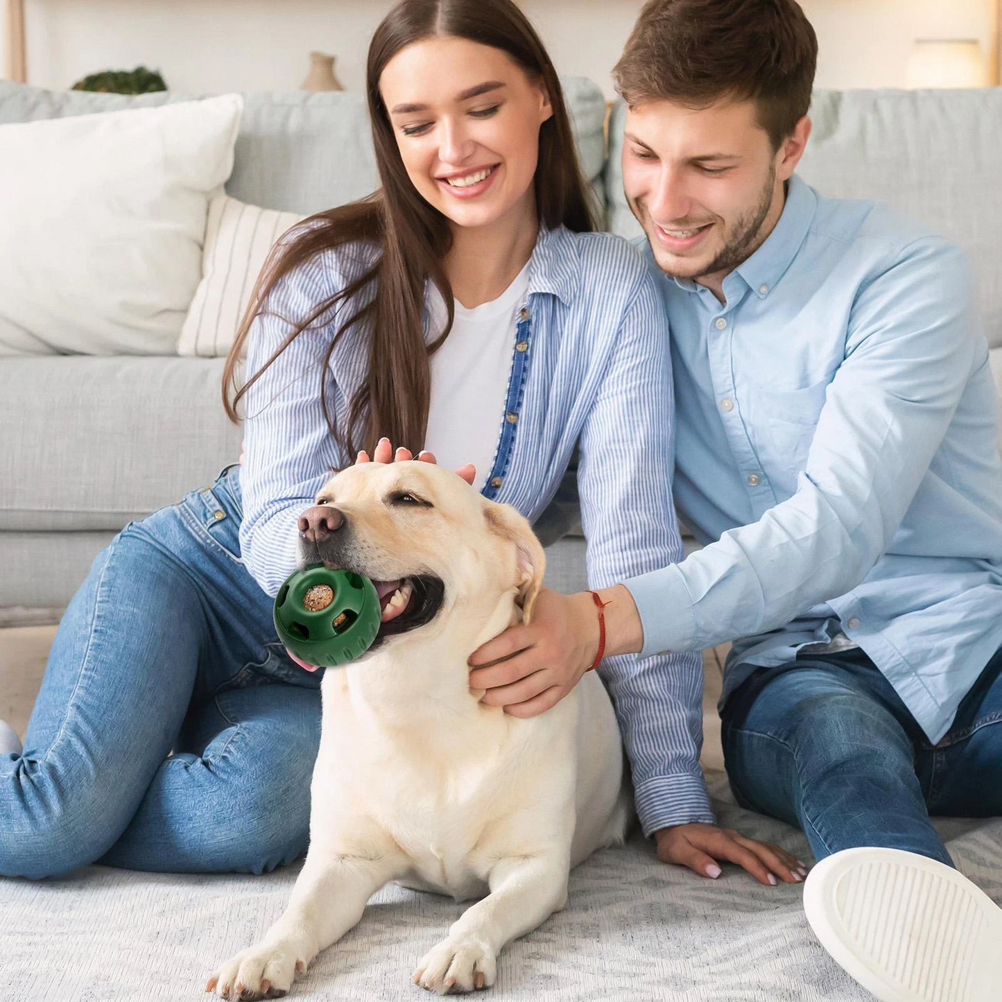 Behandlungsleckball für Hunde | Langlebig, Wiederverwendbar, Sommerspaß | Karnz