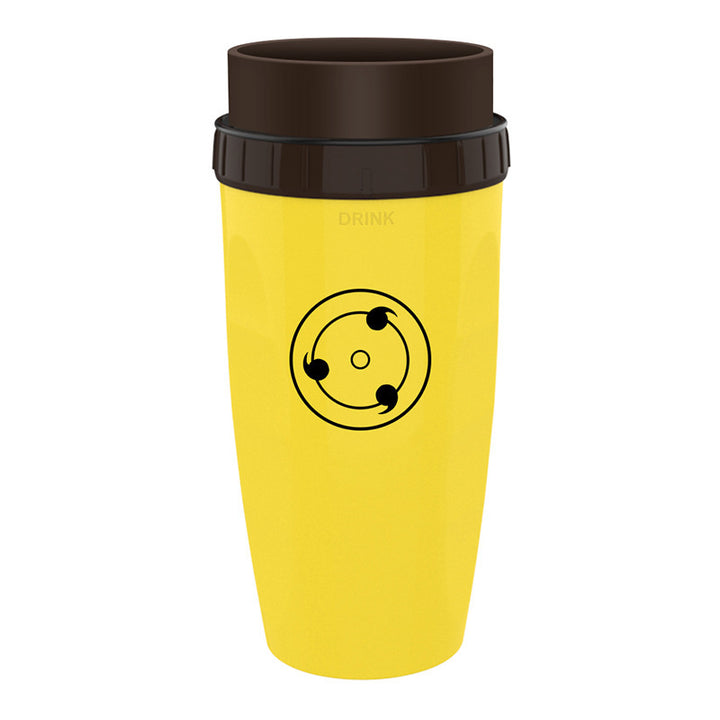 Tragbarer Trinkbecher mit Strohhalm, 300 ml