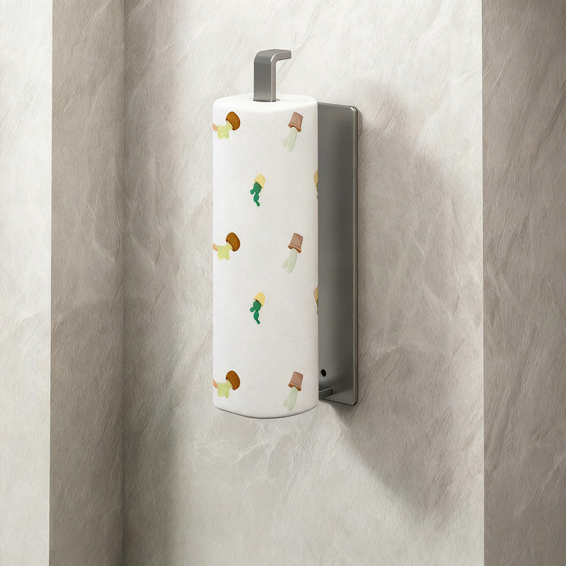 Küchenrollenhalter aus Kohlenstoffstahl, wandmontierbar