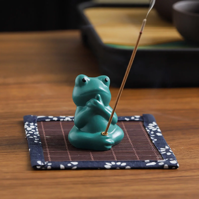 Frosch-Räucherstäbchenhalter, niedlich