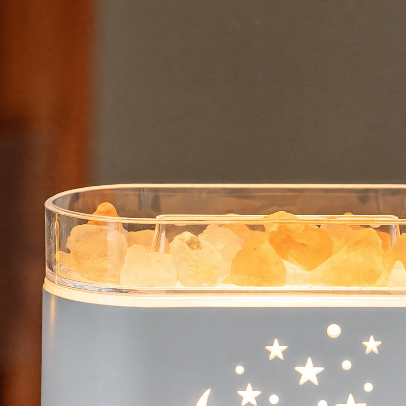 Kristallsalz-Diffuser mit LED-Licht und Befeuchtung