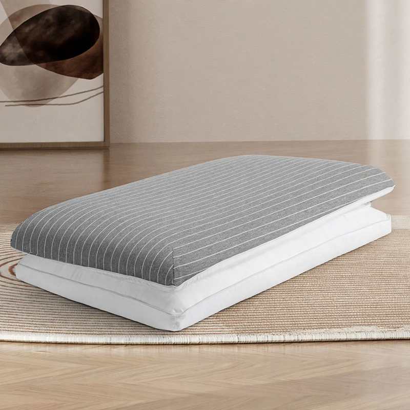 Ergonomisches Nackenstützkissen aus Baumwolle und Memory-Foam