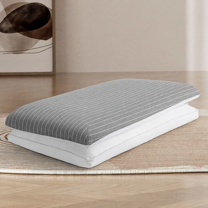 Ergonomisches Nackenstützkissen aus Baumwolle und Memory-Foam